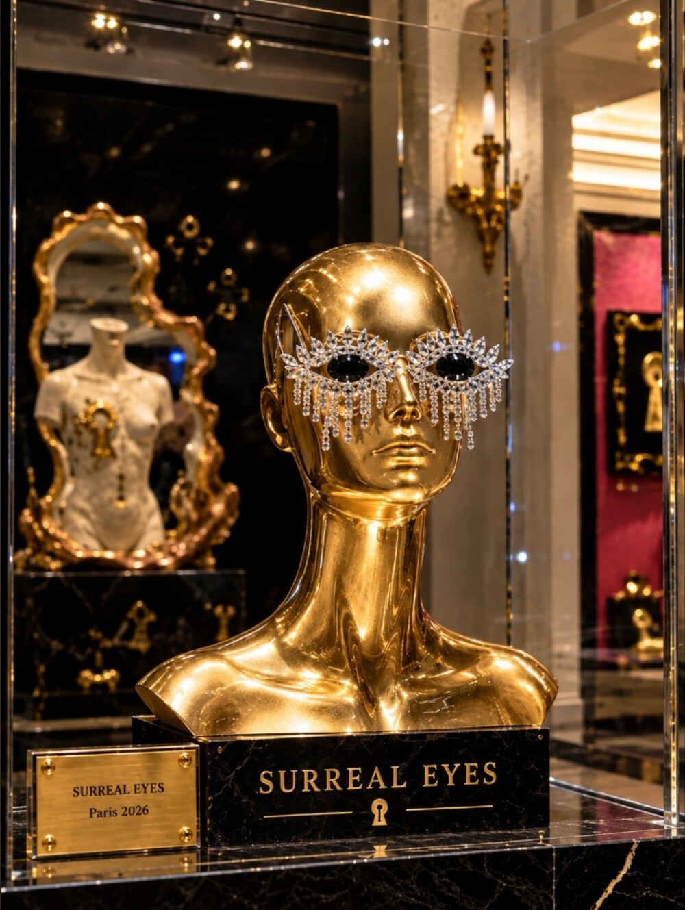 Incredible Unique Crystal With Fringe Glasses